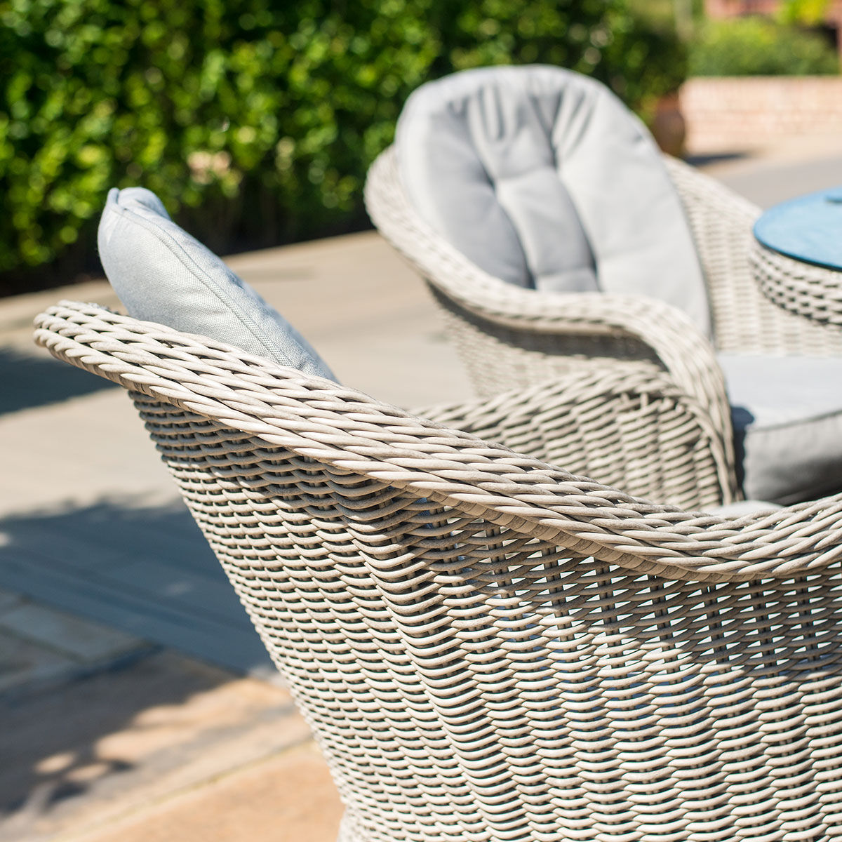 Oxford Heritage 4 Seat Round Rattan Dining Set