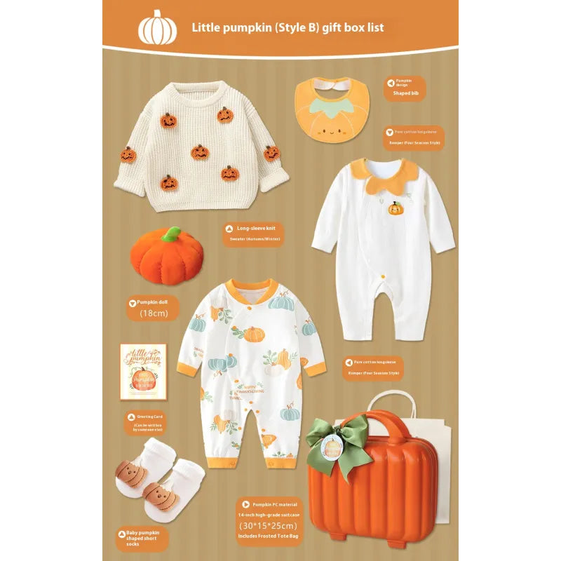 Baby Gift Package Small Pumpkin Orange Baby Spring And Autumn